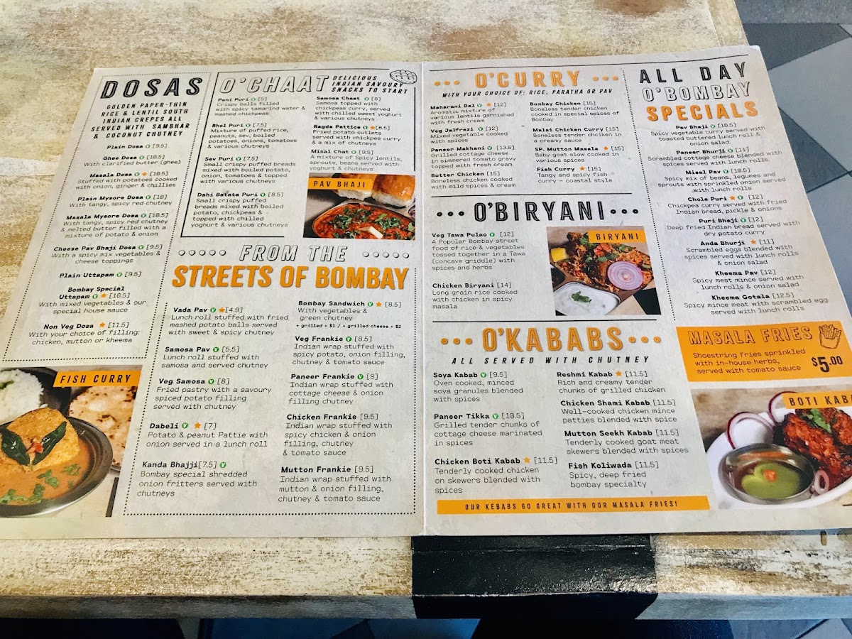 Menu O'bombay-7
